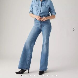 Levi's Blue Flare & Wide Leg Jeans